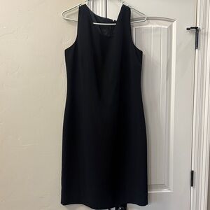 Jones Studio Black Sleeveless Midi Shift Dress